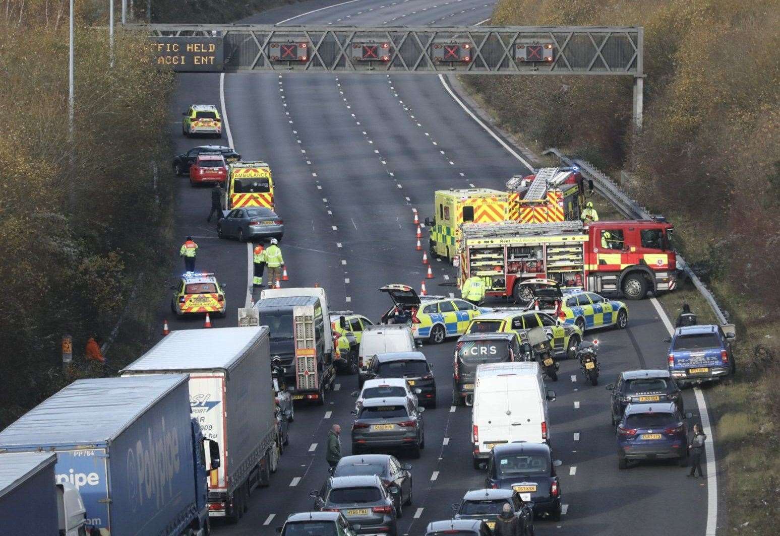 Delays On M2 After Serious Crash Between Chatham And Strood