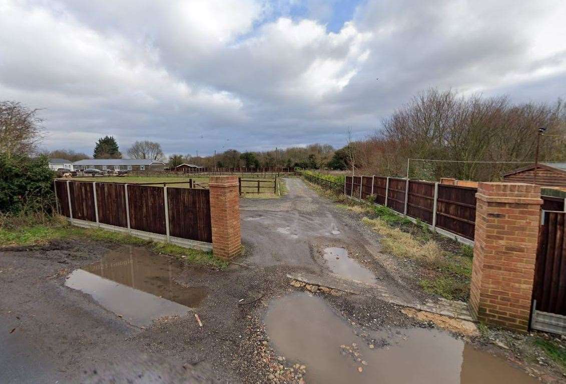 Plans have been submitted to turn a section of green belt land in Swanley into a Traveller site. Picture: Google Maps