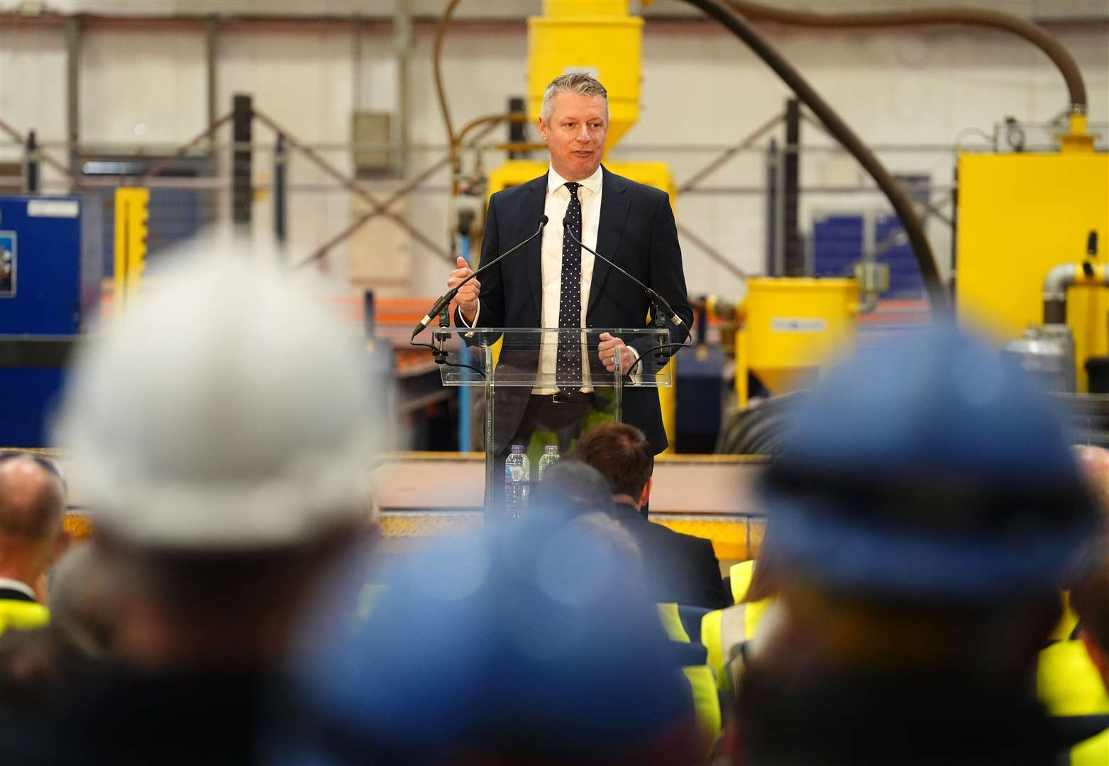 Armed forces minister Luke Pollard spoke during the ceremony (Andrew Milligan/PA)