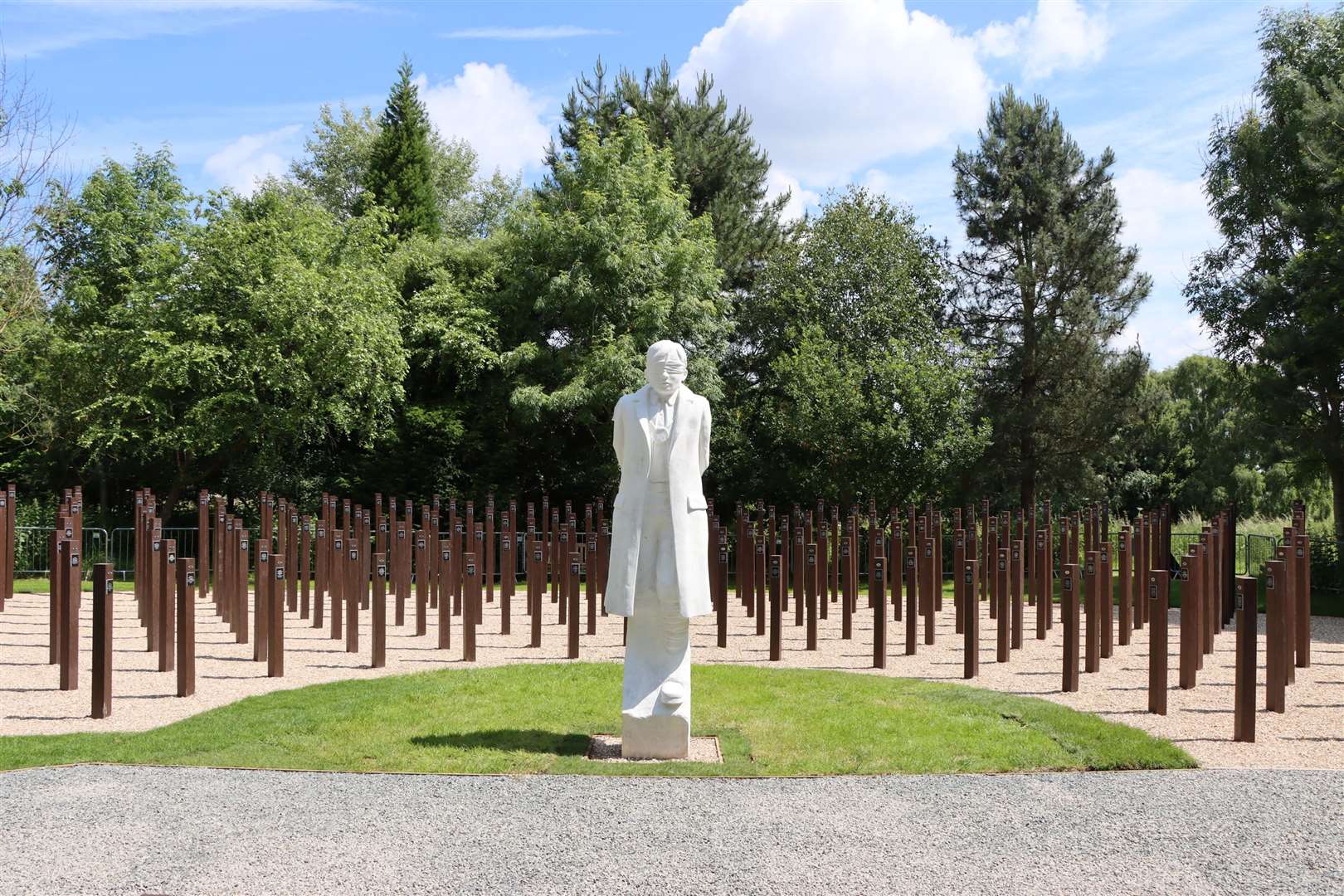 The tribute to 309 soldiers had been damaged by flooding (National Memorial Arboretum/PA)