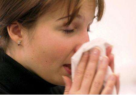 Sickness in the workplace. Photo By LEHTIKUVA OY / REX FEATURES