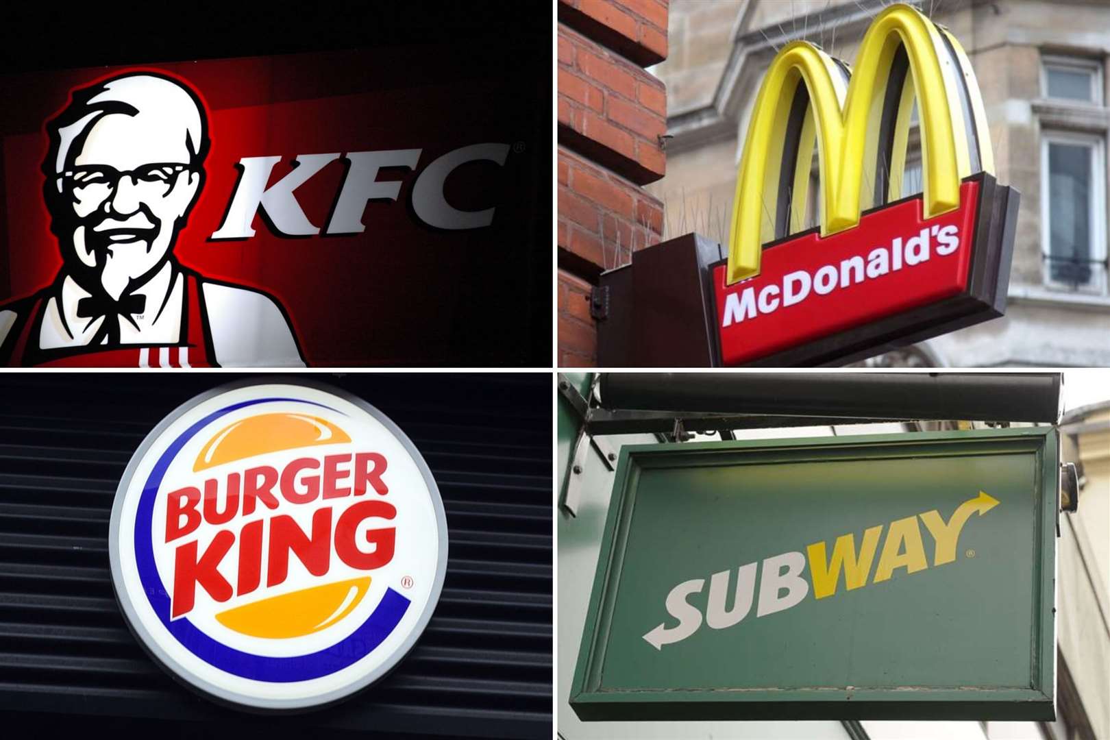 The fast food joints in Kent which are now open