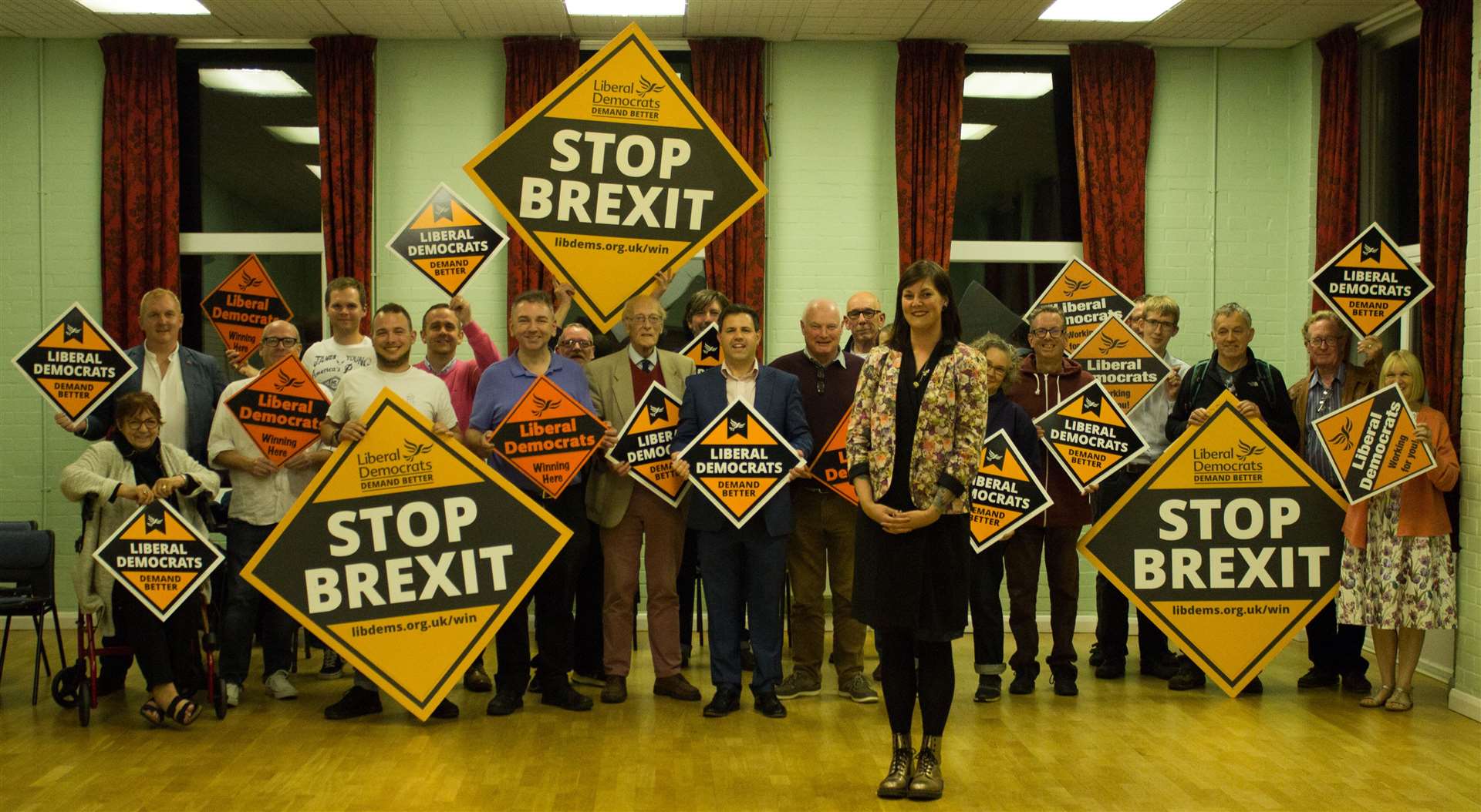 Hannah Perkin (forefront) at her selection meeting