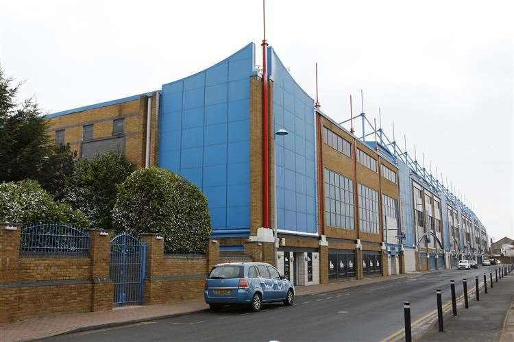 Gillingham's Priestfield Stadium on Redfern Avenue was broken into last week