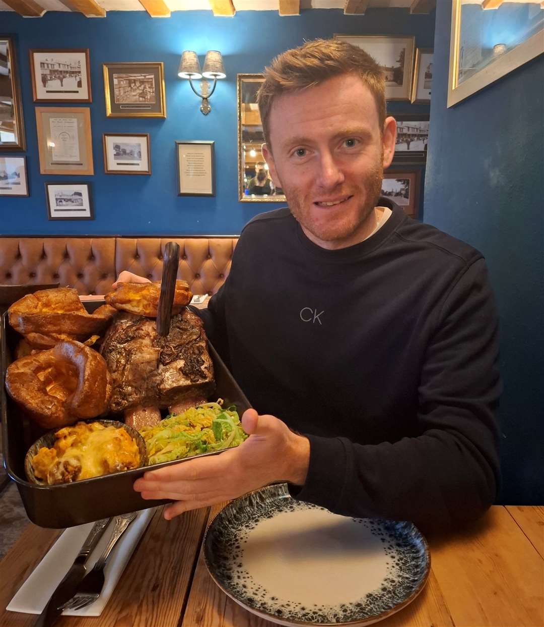 The sharing Sunday roast could easily feed three to four people