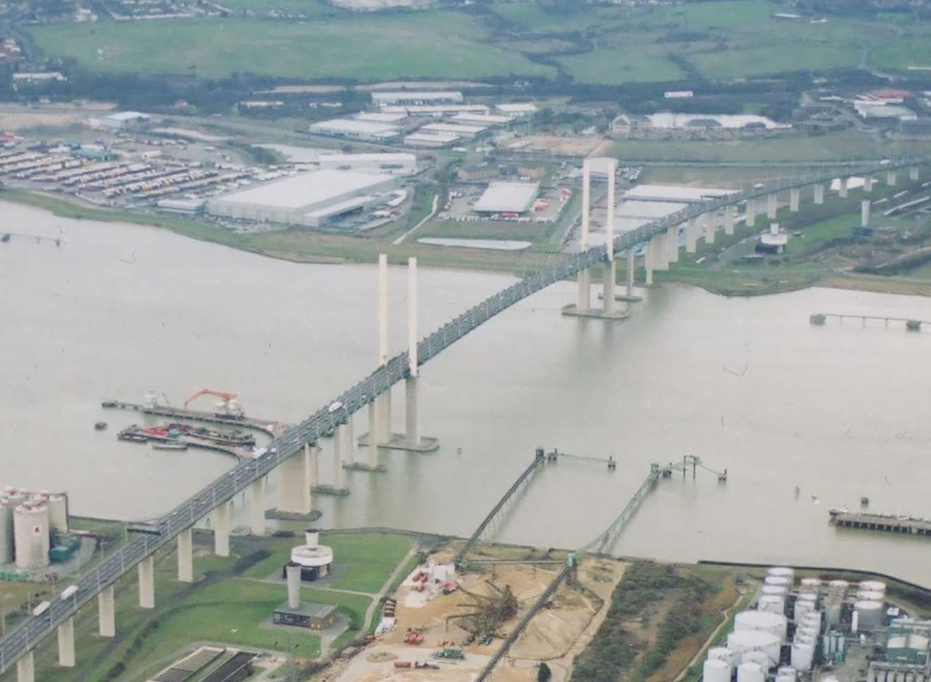 Dartford Crossing from the Essex Side looking towards Dartford. Picture: Simon Burchett