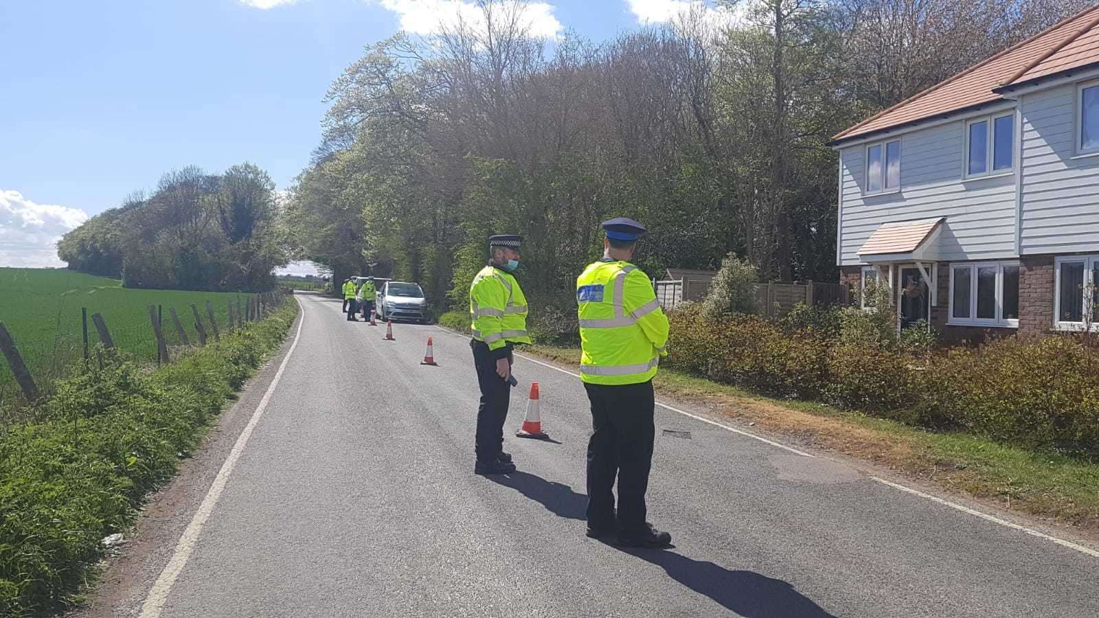 A road block has been put in place in Snowdown as part of the murder investigation into Julia James' death