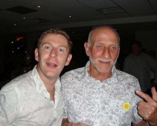 Gareth with his dad Norman at a family wedding in 2010. Photo: Gareth Ward