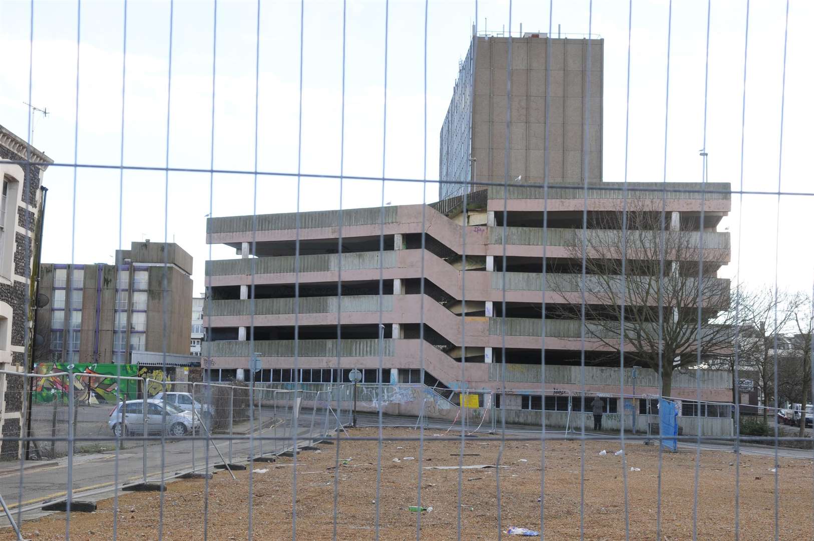 The car park is due to come down at the same time