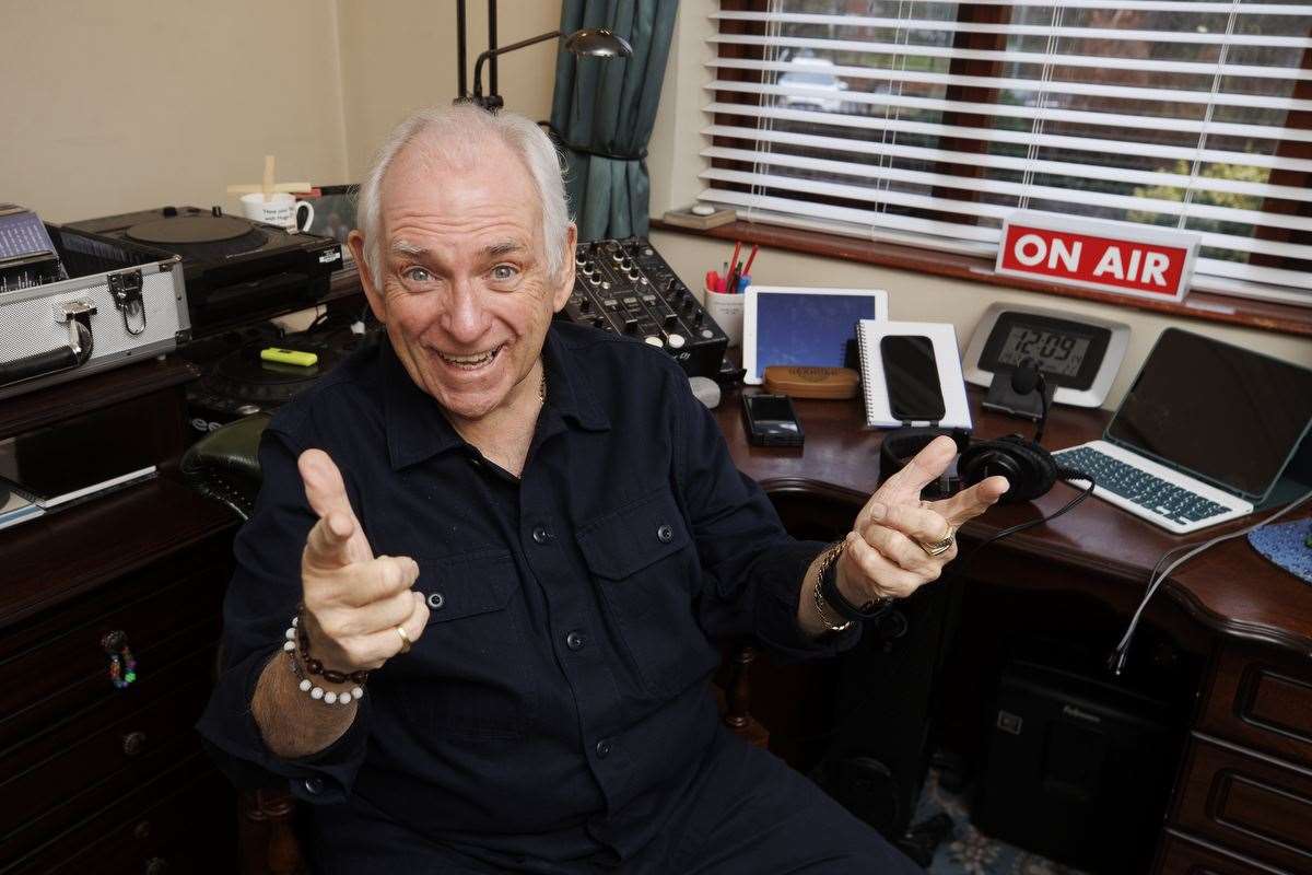 Hugo Duncan in his home studio in Strabane (Liam McBurney/PA).