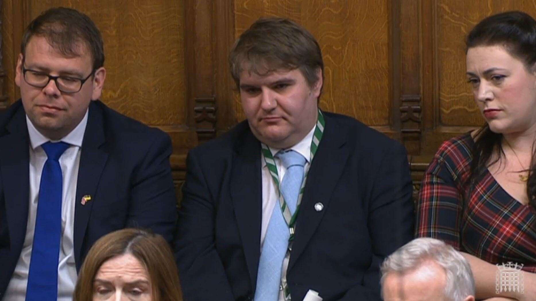 Conservative MP for Bridgend Jamie Wallis during Prime Minister’s Questions (House of Commons/PA)