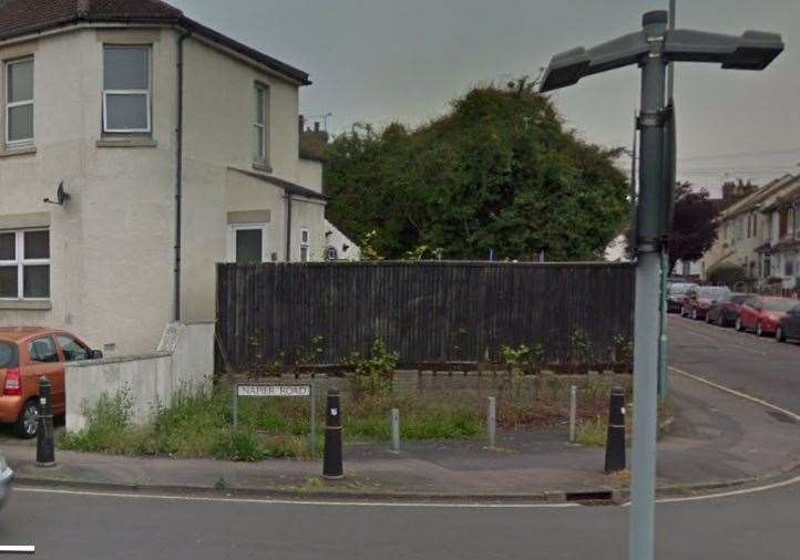 The incident happened in Napier Road, Gillingham. Picture Google