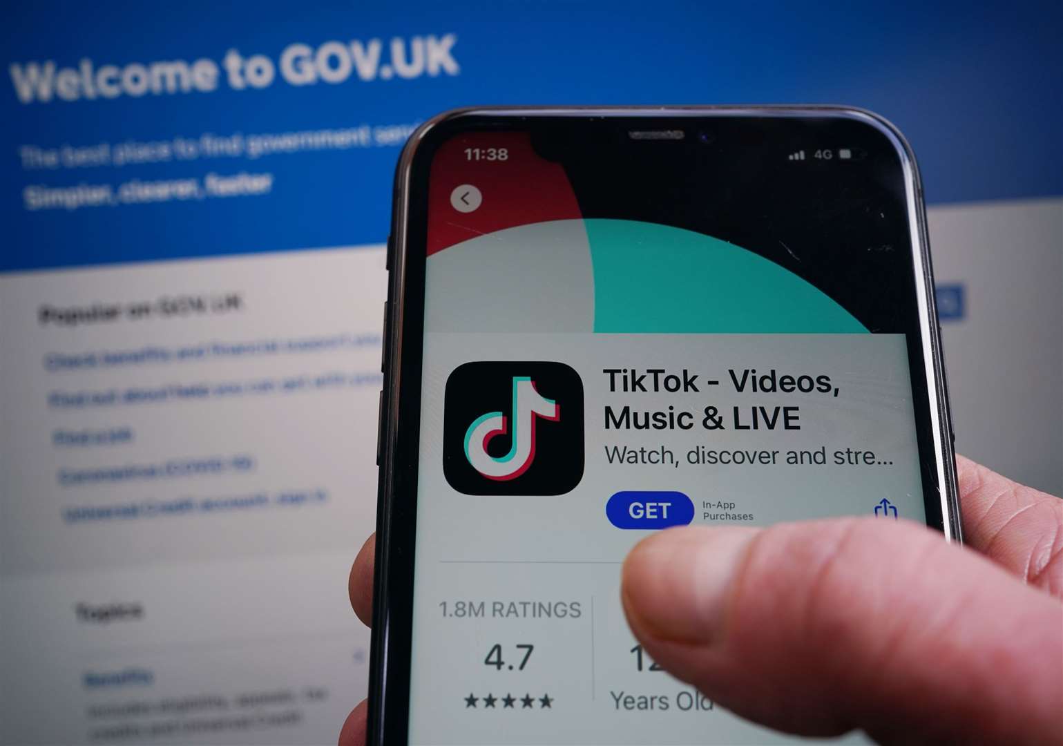 The TikTok app on the App Store (Yui Mok/PA)