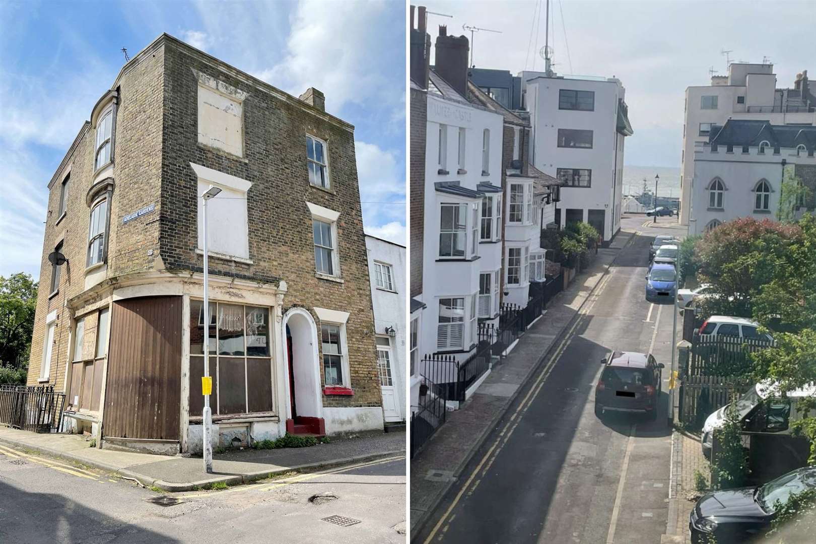 18 Albert Street in Ramsgate is up for auction for £110-£120,000 and boasts sea views. Picture: Clive Emson