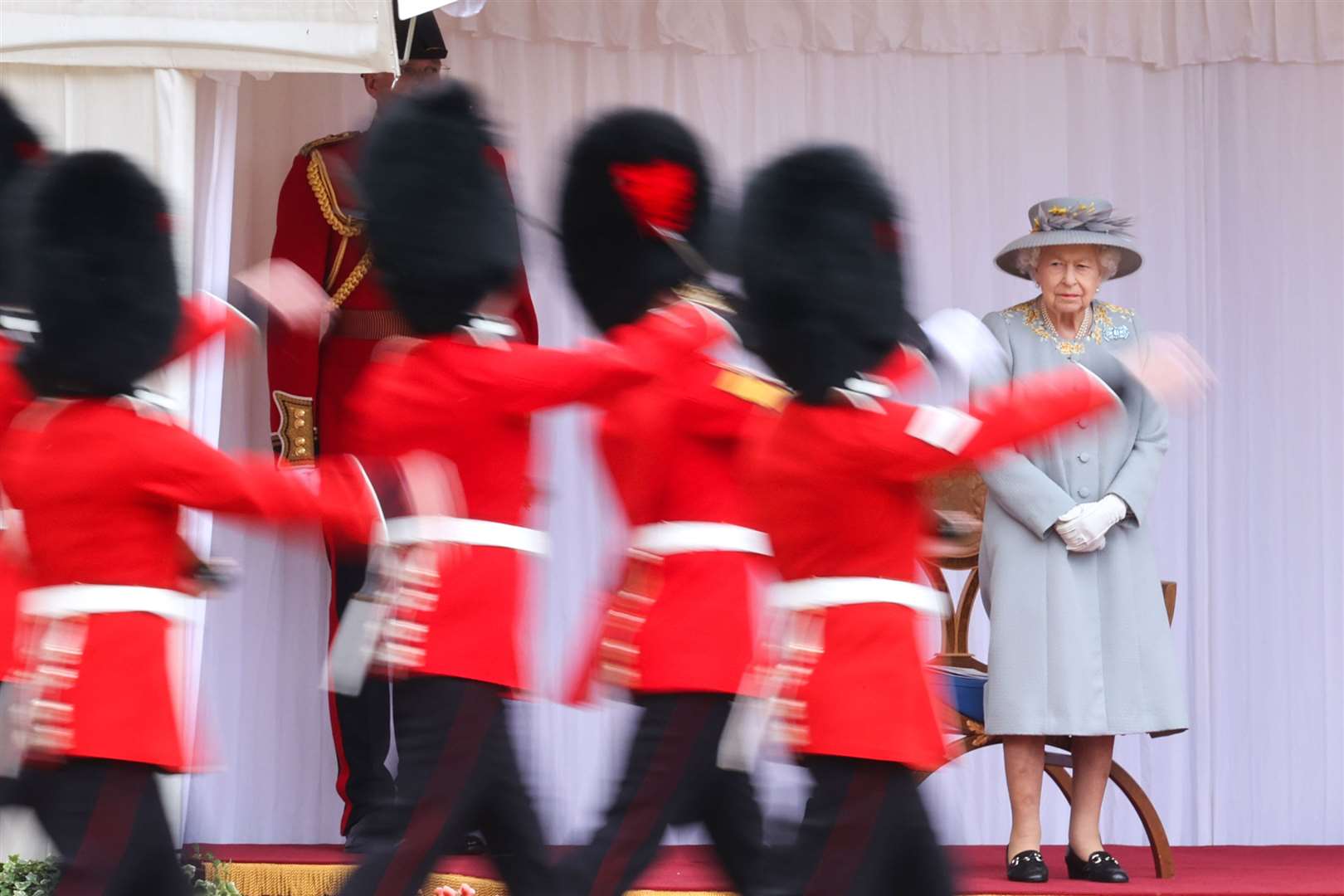 The Queen during the ceremony at Windsor Castle (Chris Jackson/PA)