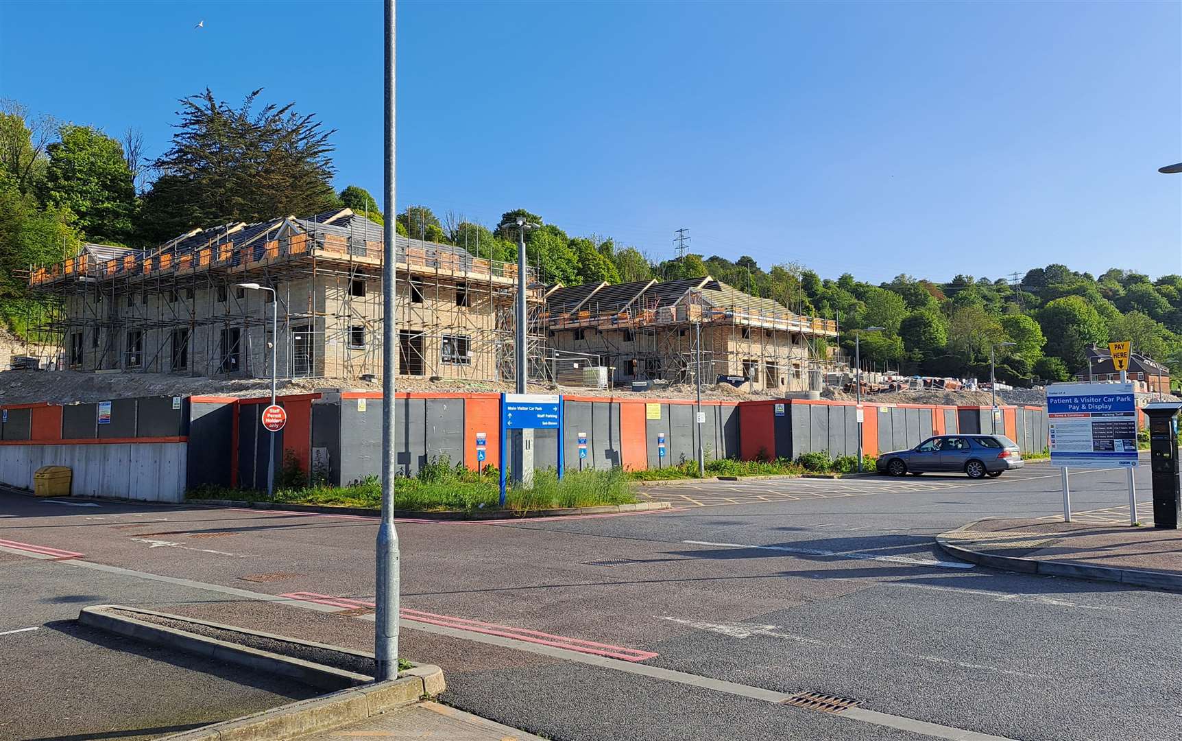 More houses being built behind the present hospital car park