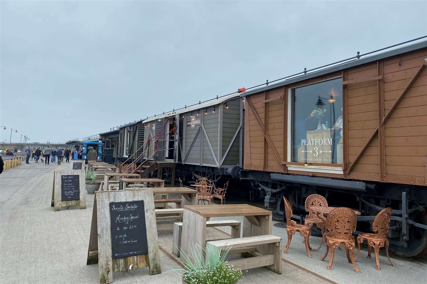 An applicant is proposing for more train carriages to be built on Folkestone's Harbour Arm