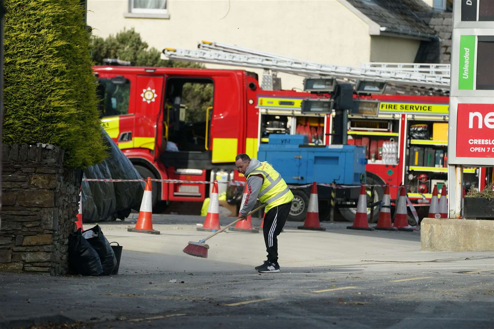 The blast took place on Friday afternoon (Brian Lawless/PA)