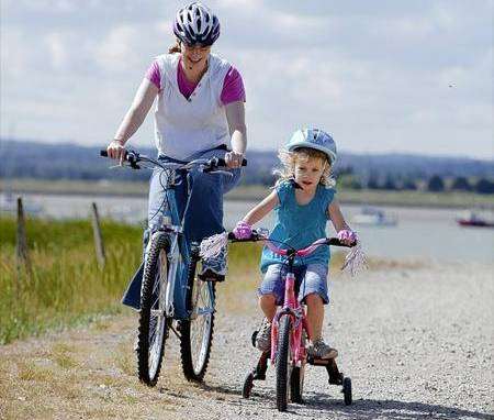Young and old can enjoy the cycle routes