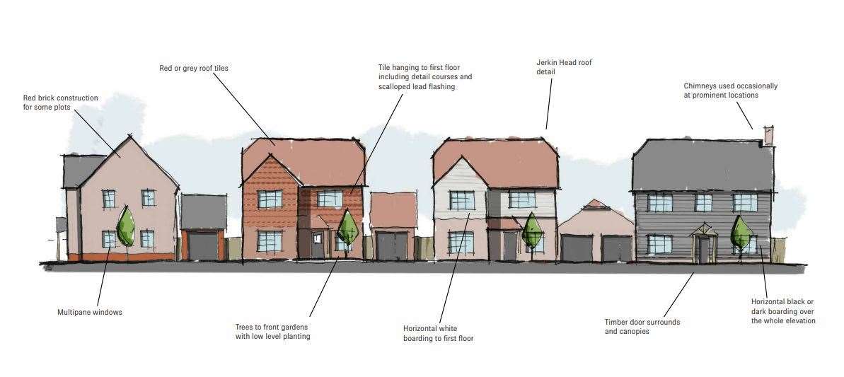 What the homes could look like. Picture: DDC Planning/ Pentland Homes Ltd/ Ian Bull Consultancy Ltd