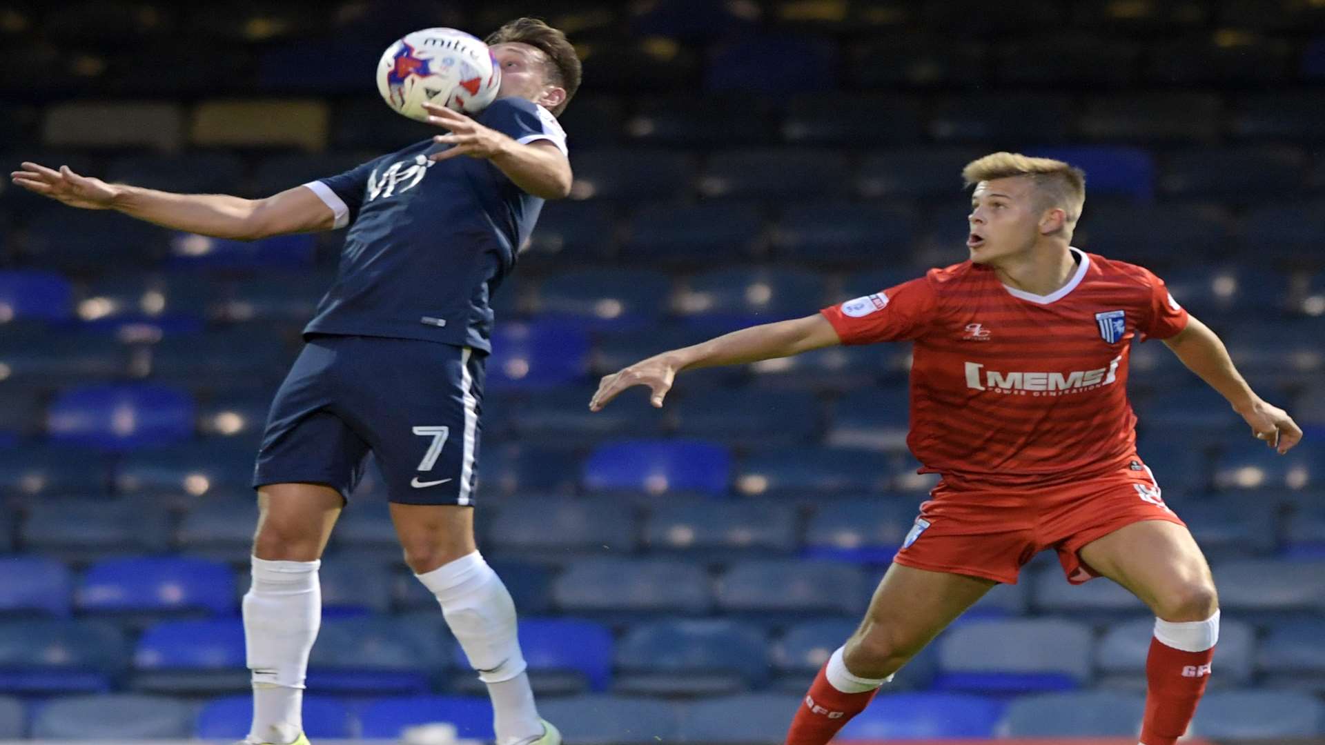 Luke O'Neill in action for Southend against Gillingham last season. Picture: Barry Goodwin