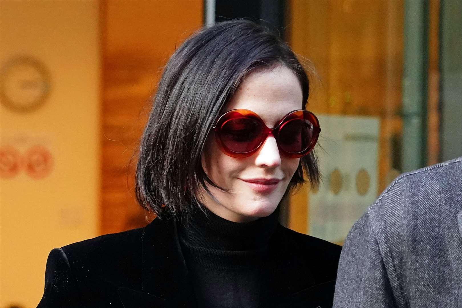 Eva Green departs the Rolls Building, London (Jordan Pettitt/PA)