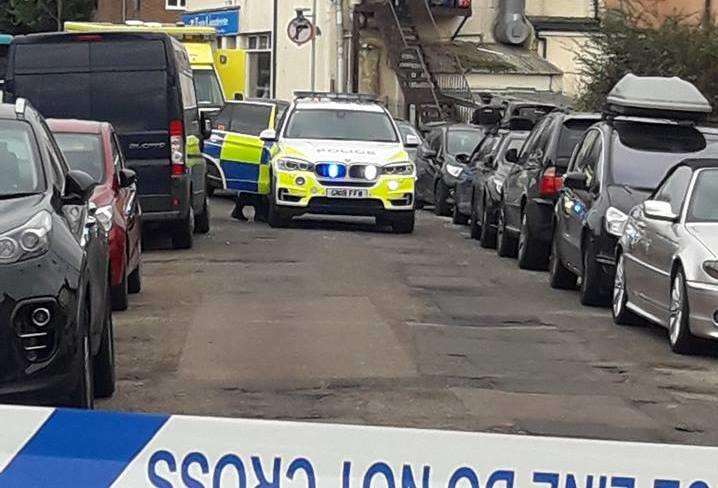 Armed police responded to an address in Terminus Road, Barming on Tuesday morning. Credit: Tobe Leigh