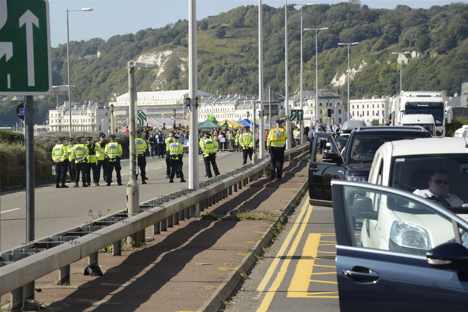 Dover's Townwall Street pictured in September 2019 during an Extinction Rebellion protest Picture: Paul Amos