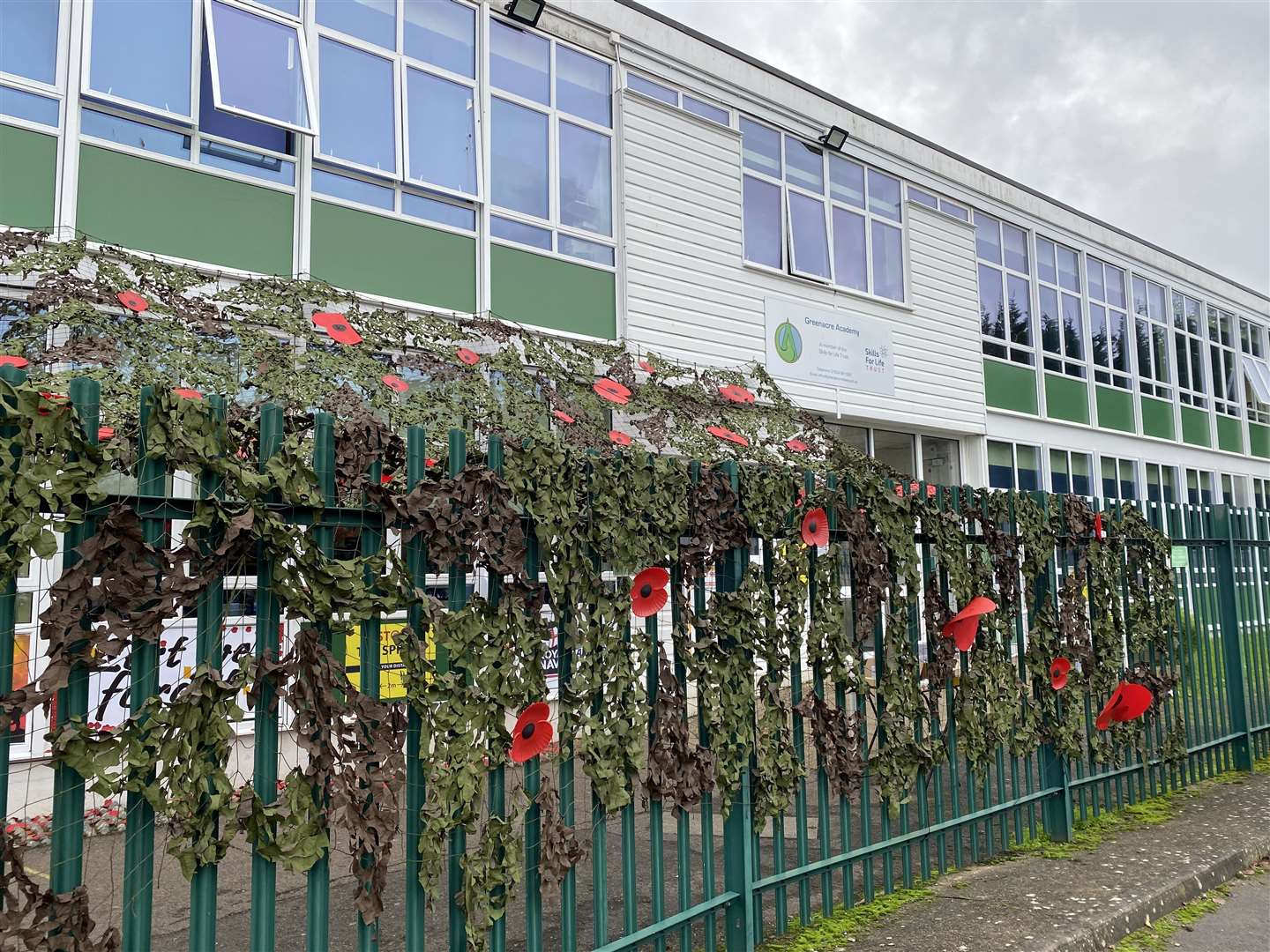 Poppy displays at Warren Wood Primary school, in Rochester. PIcture: Frances Pardell