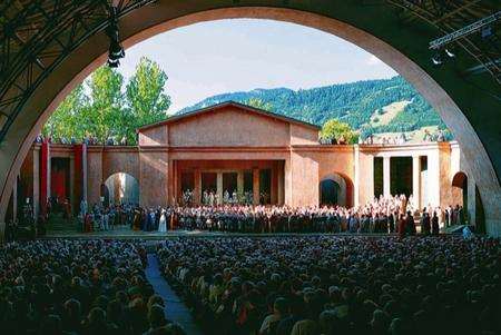 A previous Passion Play in Oberammergau, Germany