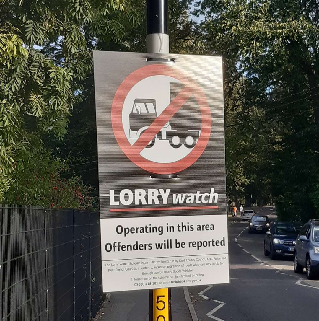 The Wilmington parish council lorry watch scheme has been launched in conjunction with Kent County Council and Kent Police