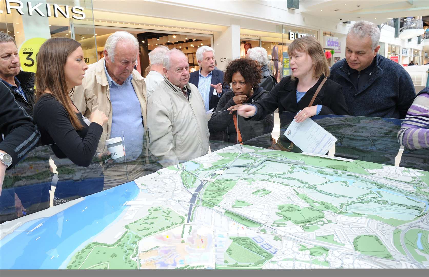 The public attending a public consultation event at Bluewater for the London Resort several years ago. Picture: Simon Hildrew