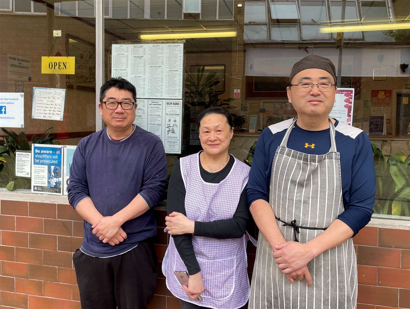 From left: Owners Shun Hong Lee, May Lee and Shun Man Lee