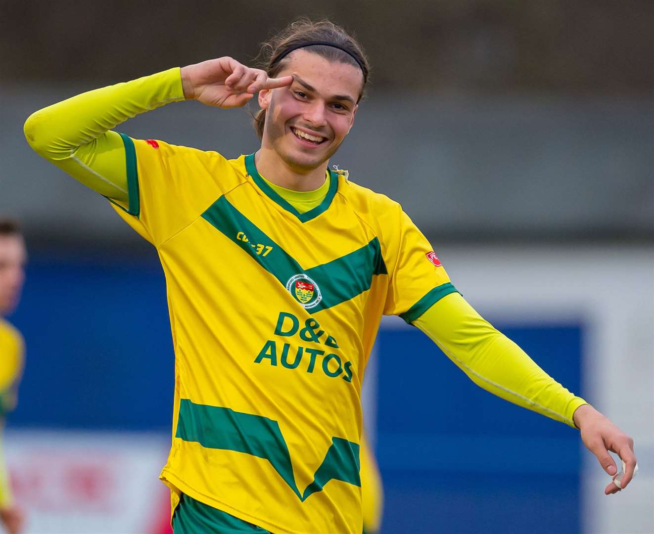 Young striker George Nikaj has returned to Dover after his latest loan at Ashford. Picture: Ian Scammell