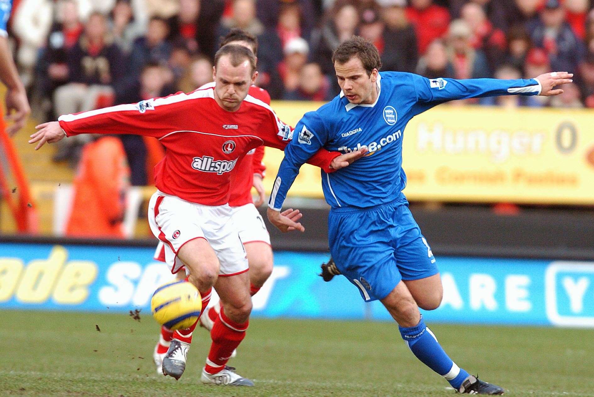 Stephen Clemence in action for Birmingham City, where he played under Steve Bruce Picture: Matthew Walker