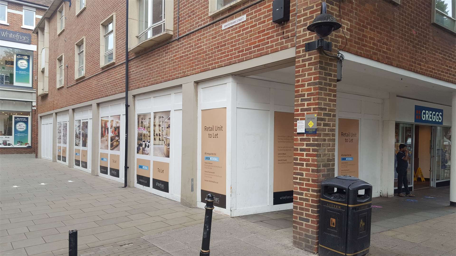 An empty unit in the Whitefriars shopping centre