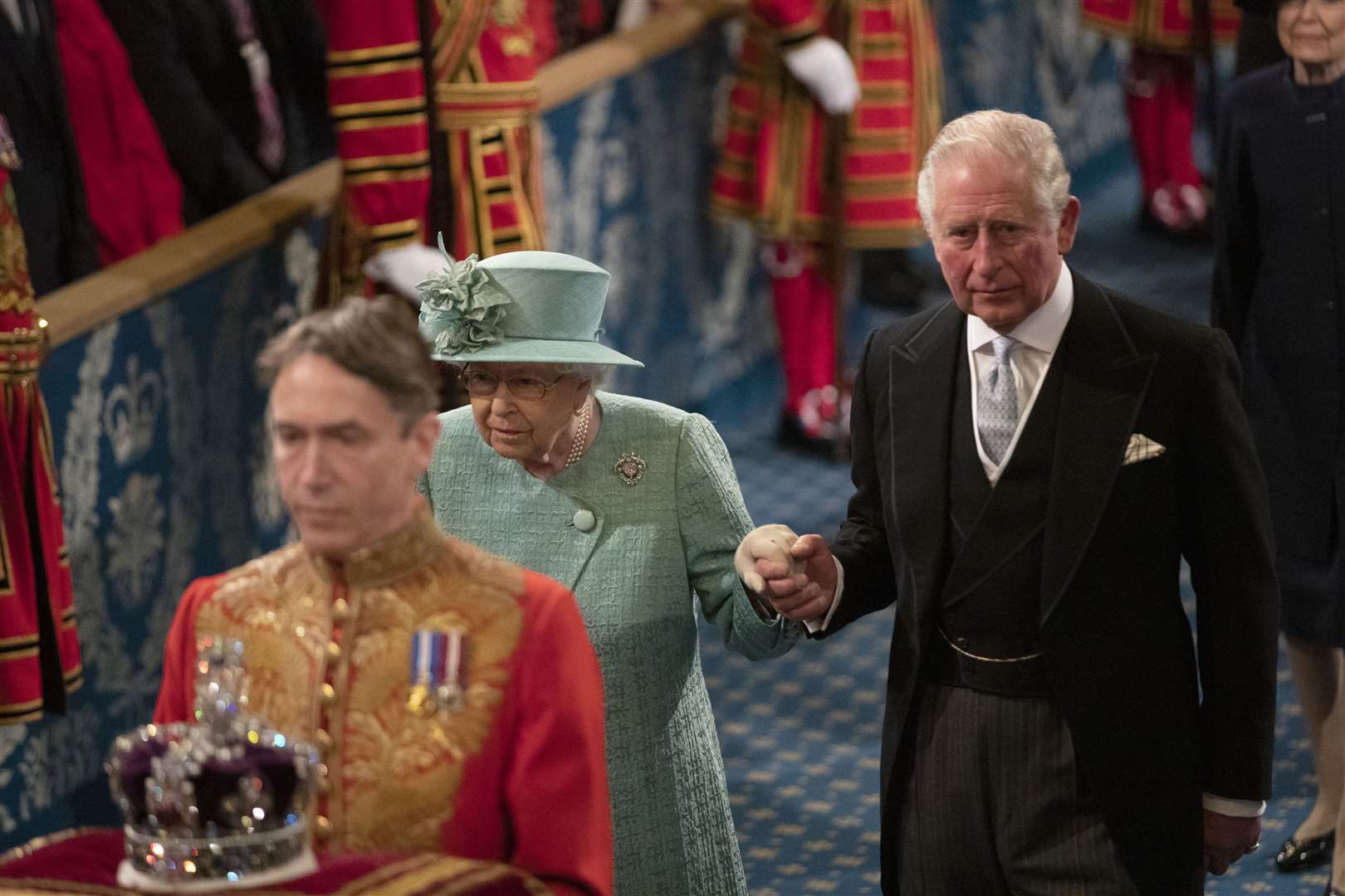 The Prince of Wales with the Queen (Matt Dunham/PA)