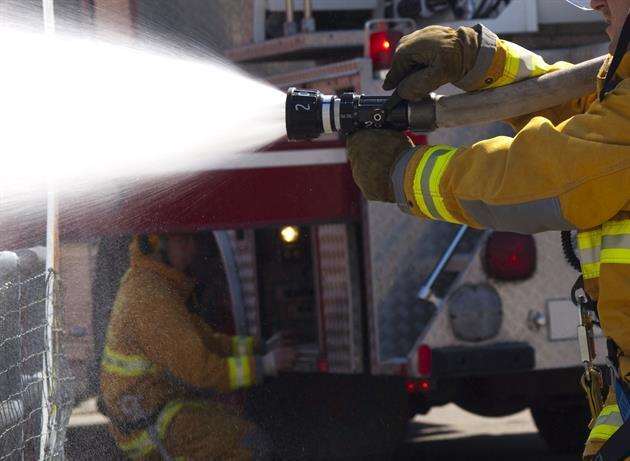 A barn fire near Canterbury required six fire engines. Stock photo.