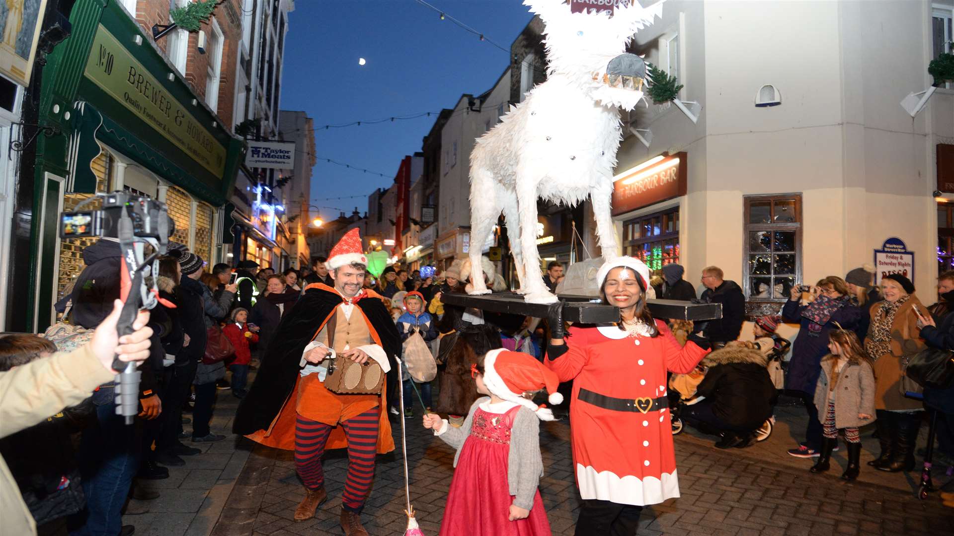 The parade at the Ramsgate Christmas lights switch-on