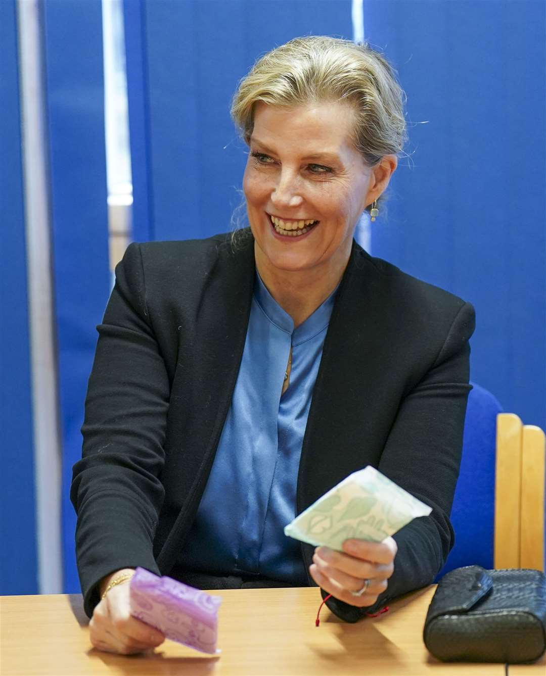 Sophie during the workshop (Arthur Edwards/PA)