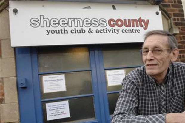 Youth worker Ray Featherstone outside the Sheerness County Youth Centre,The Broadway