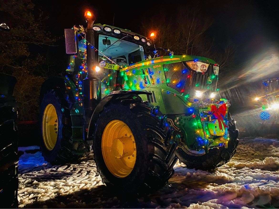 Christmas tractor parade visits Goudhurst, Cranbrook, Staplehurst and