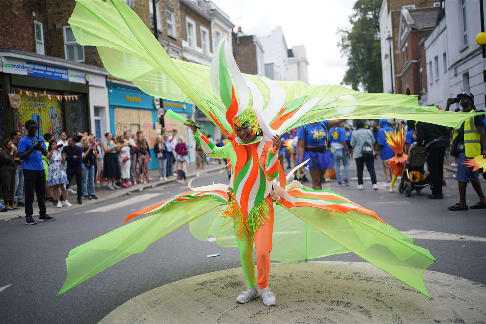 Colourful costumes are part of the Children’s Day Parade (Yui Mok/PA)