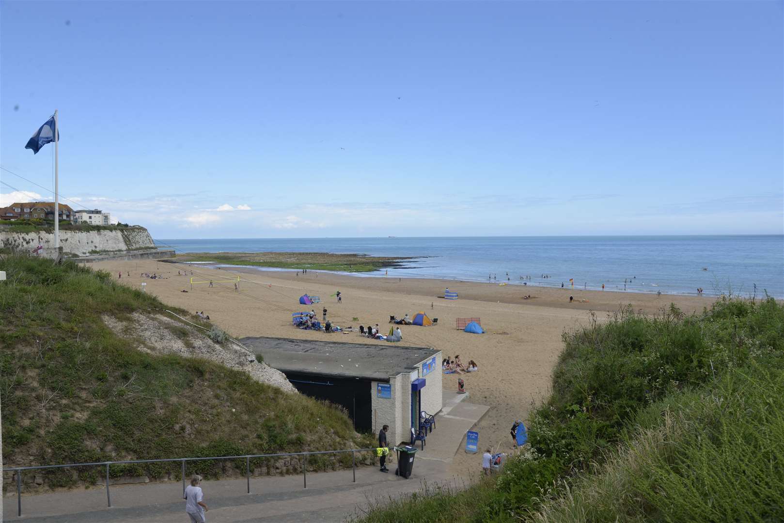 The pony was seen on the beach at Joss Bay