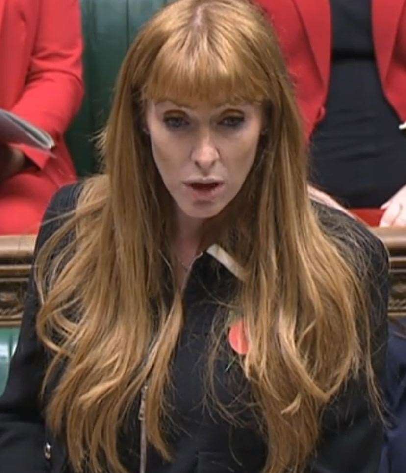 Labour’s deputy leader, Angela Rayner, is standing in for Sir Keir Starmer who has tested positive for Covid-19 (House of Commons/PA)