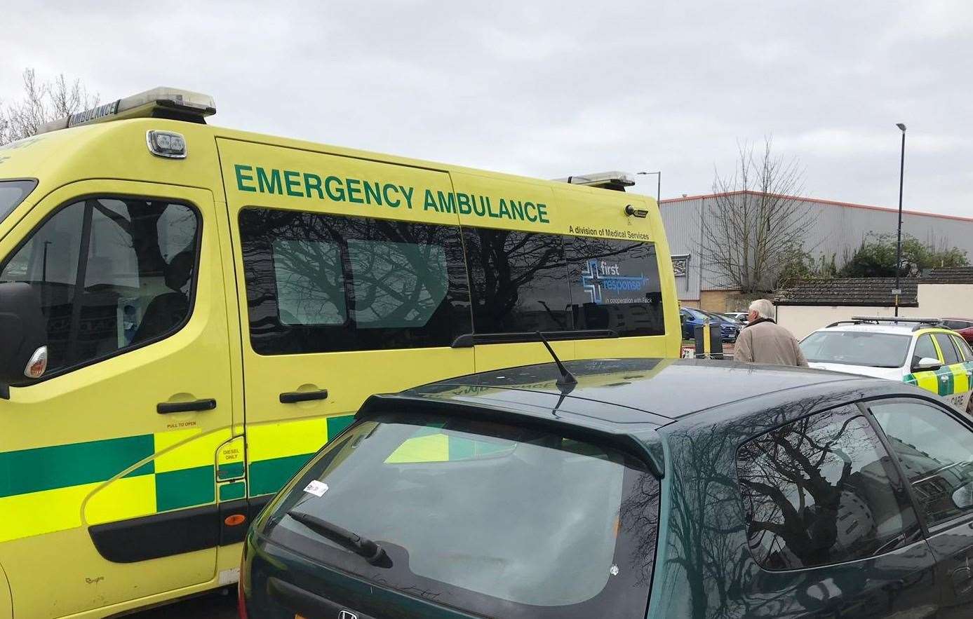 Ambulance crews were sent to the court (8452783)