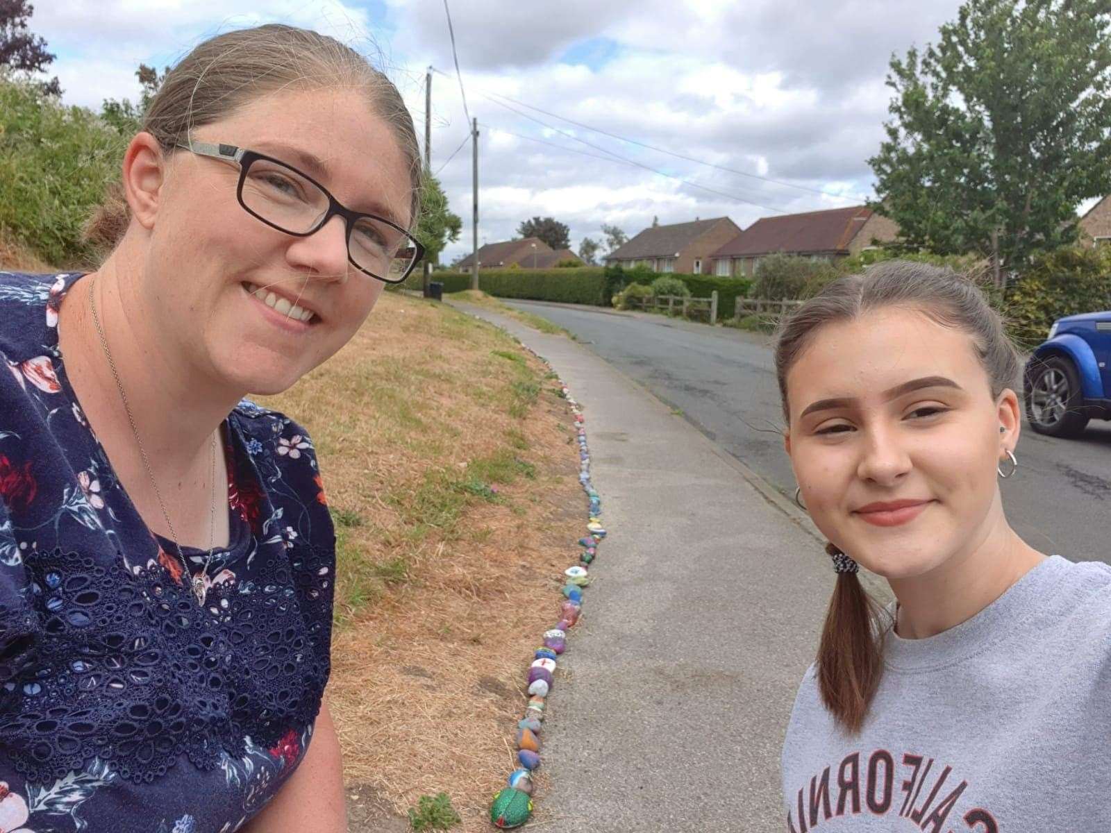 The project was started by Aimee Skinner and her daughter Hannah Crawley, 14. Picture: Aimee Skinner