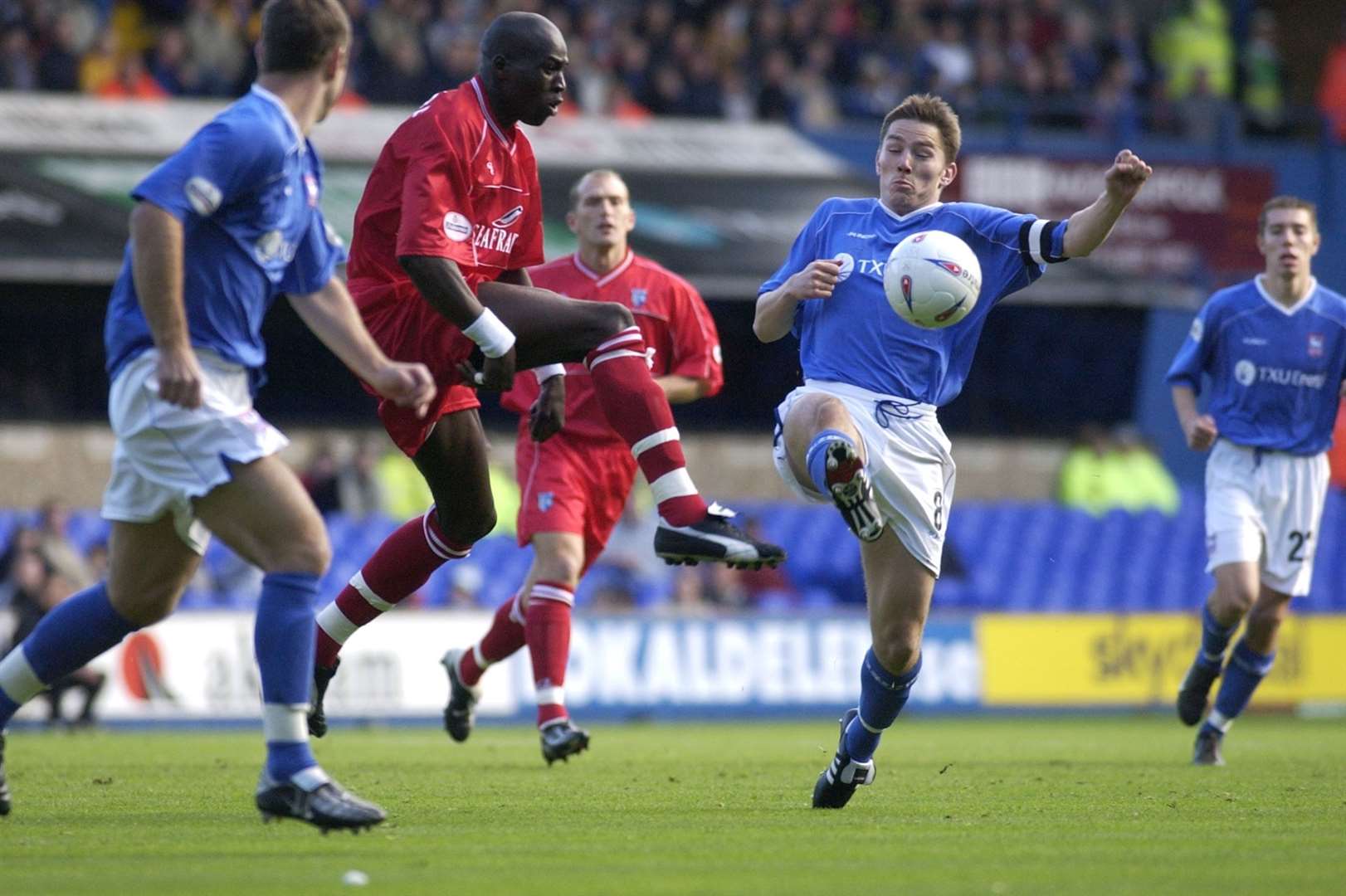 Matt Holland made 223 consecutive appearances for Ipswich, captaining the Tractor Boys to Premier League promotion. Picture: Paul Dennis