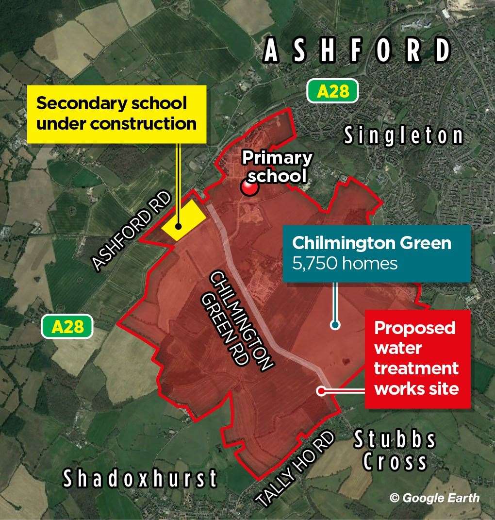 The proposed waste water treatment plant was seen by Hodson Development as a vital part of delivering the 5,750 homes at Chilmington Green