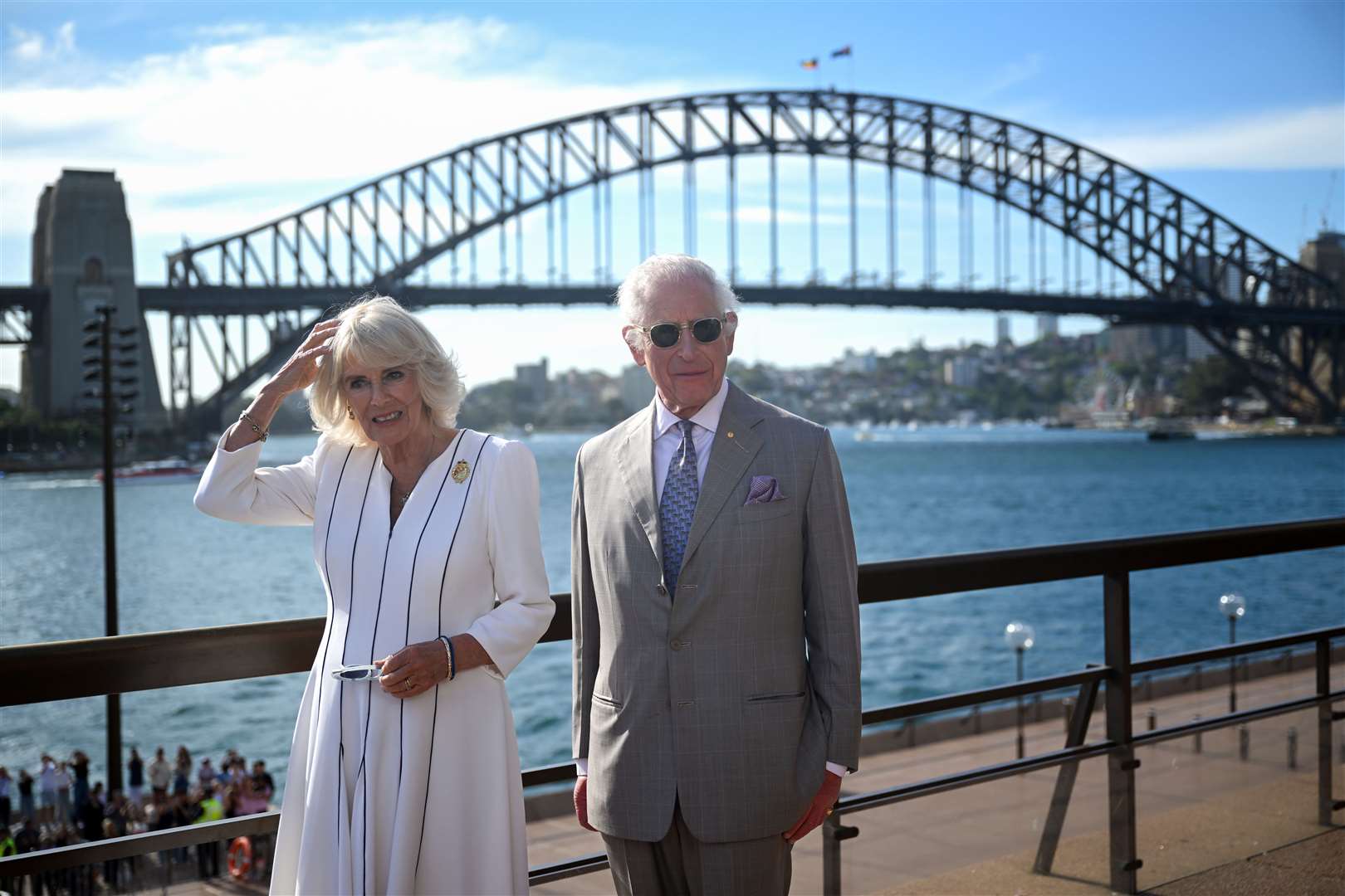 Charles and Camilla visiting the Sydney Opera House in October (Victoria Jones/PA)